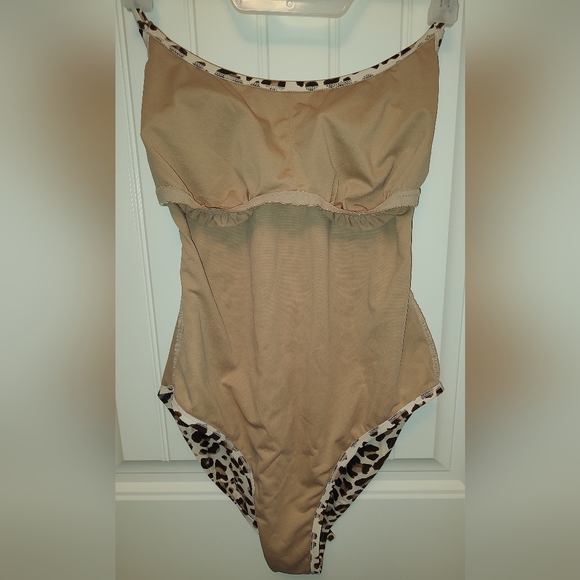 Kona Sol Womens XL Leopard Wrap Belt One Piece Swimsuit Medium Coverage - Picture 6 of 6